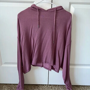 Garage - Mauve Cropped Hoodie - M